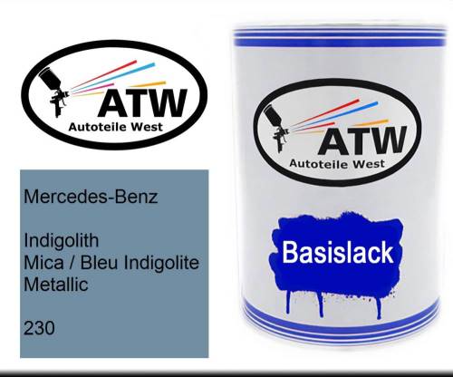 Mercedes-Benz, Indigolith Mica / Bleu Indigolite Metallic, 230: 500ml Lackdose, von ATW Autoteile West.